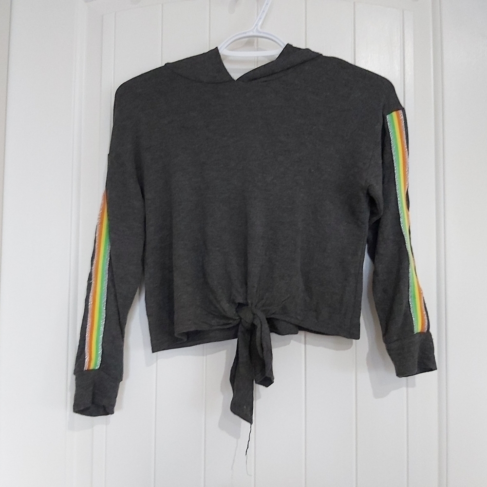 BANANA LEMON KIDS CROPPED HOODIE/ B2